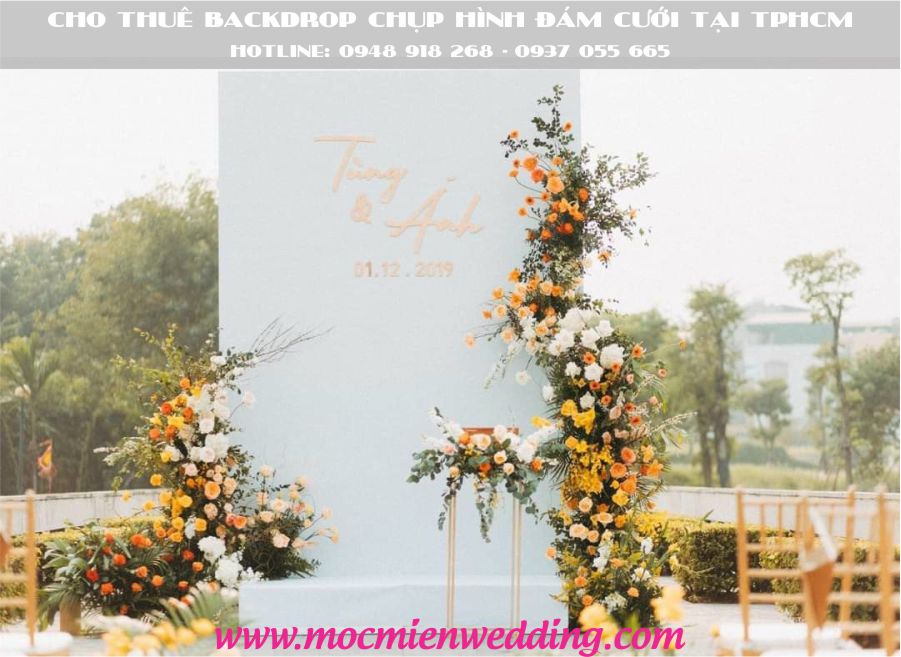 Cho thuê backdrop chụp hình cưới tại Gò Vấp