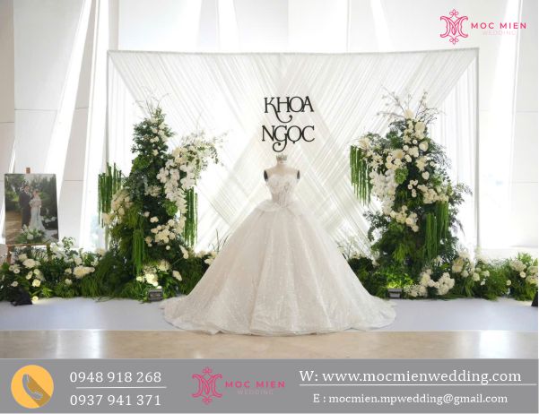 Trang trí backdrop chụp ảnh rèm vải hoa tươi mới nhất năm 2025
