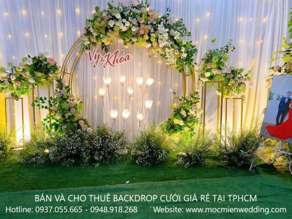 Cho thuê backdrop cưới giá rẻ tại Gò Vấp 