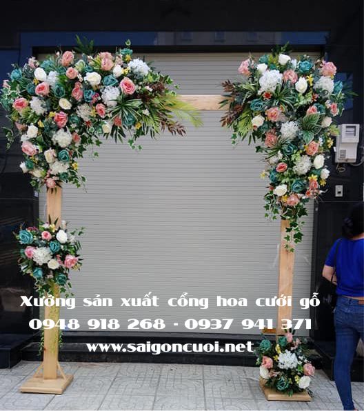 Nơi bán cổng hoa cưới gỗ tại TPHCM