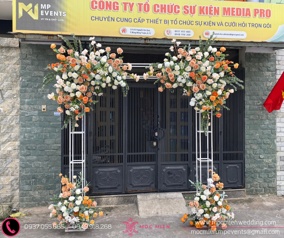 Cho thuê và bán cổng hoa đám cưới tại quận Bình Thạnh