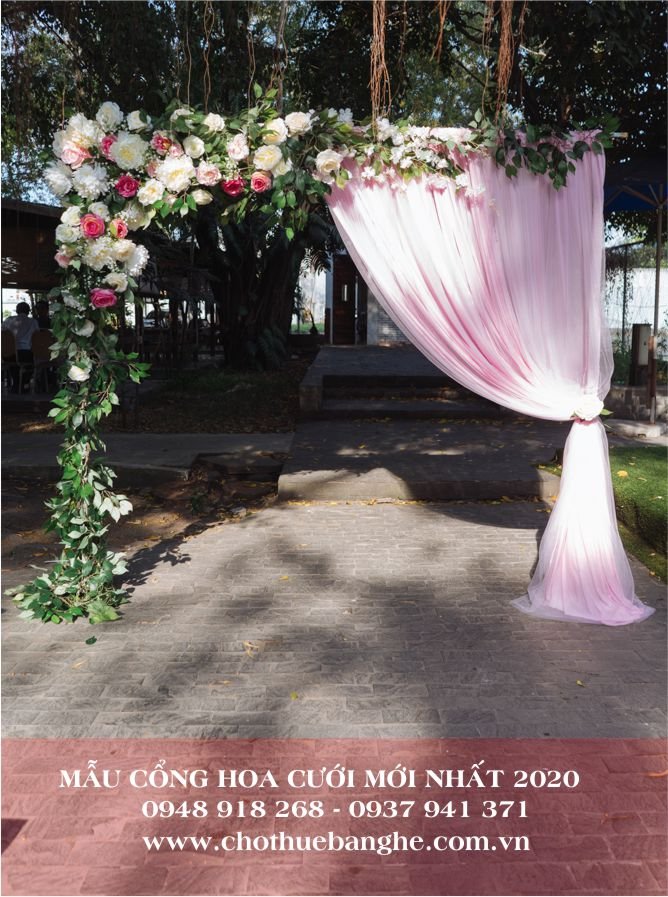 mẫu cổng hoa đám cưới đẹp, độc, lạ và hot nhất 2021