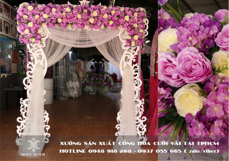 Địa chỉ bán cổng hoa cưới cắt CNC giá rẻ tại TPHCM