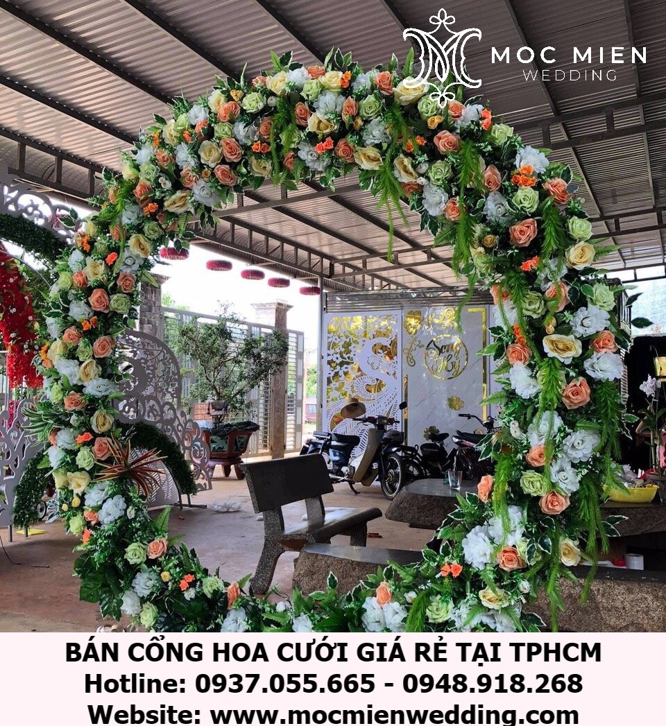 Bán cổng cưới kết hoa giá rẻ tại TPHCM