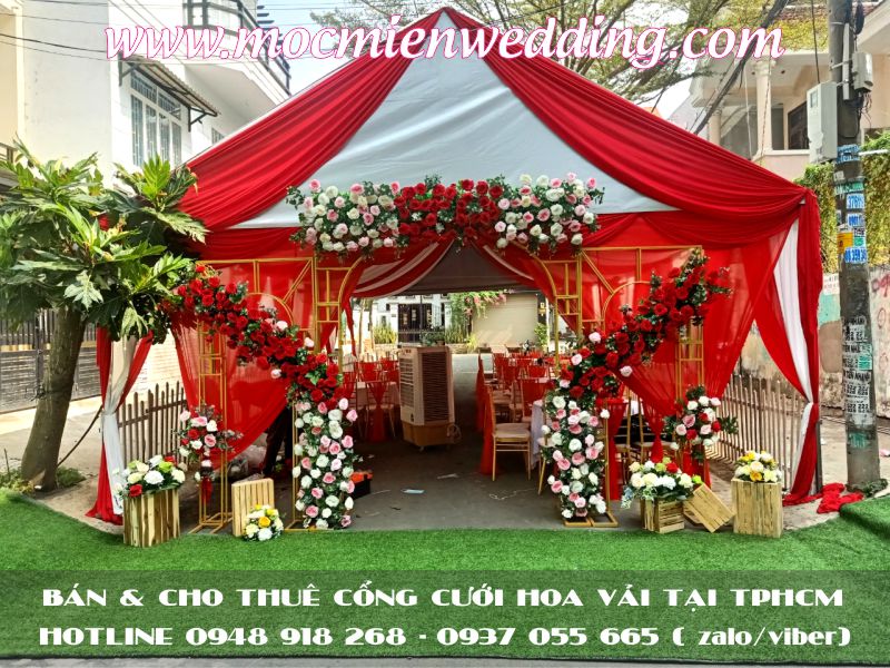 Bán và cho thuê cổng hoa cưới lớn tại TPHCM