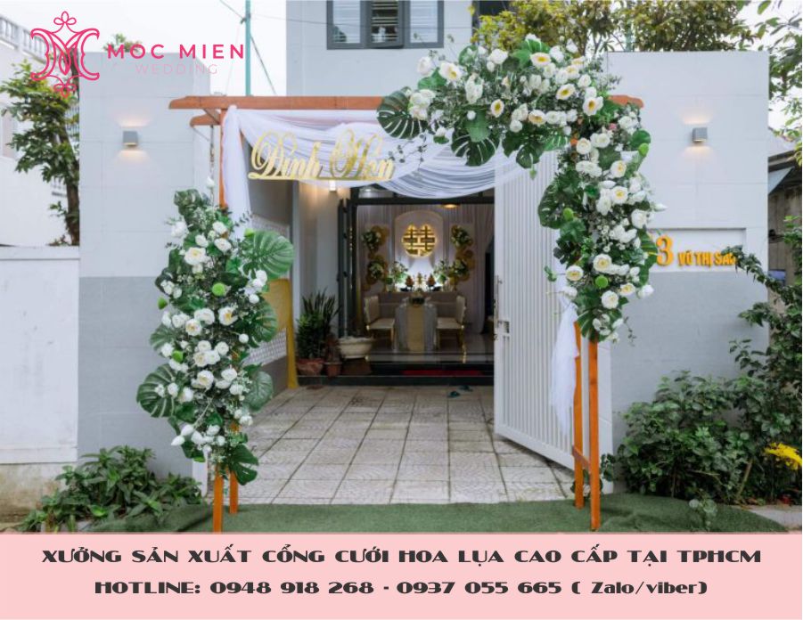 Địa điểm chuyên bán cổng hoa cưới tại tphcm