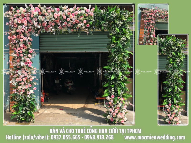 Cho thuê cổng hoa cưới lớn tại tphcm