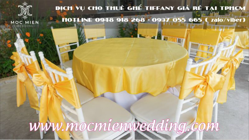 Giá cho thuê ghế tiffany tại Gò Vấp