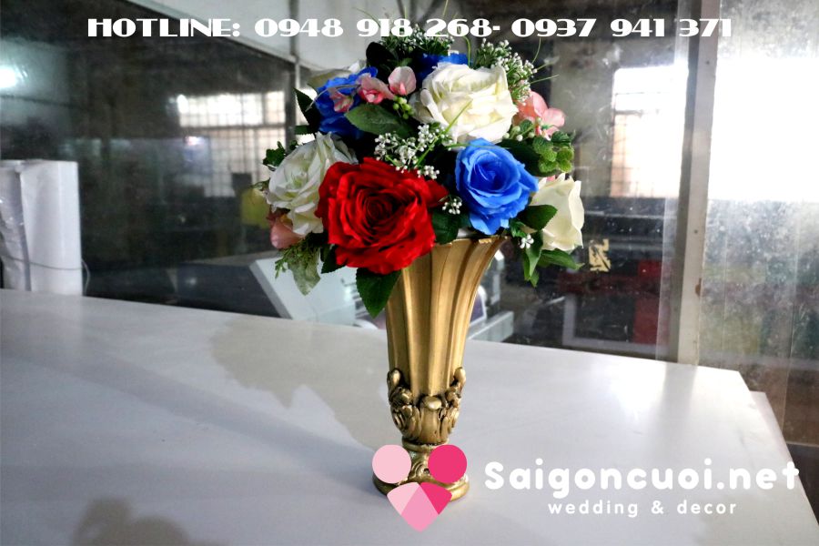 Sài Gòn Cưới địa chỉ bán bình hoa vải trang trí cưới giá rẻ tại TPHCM