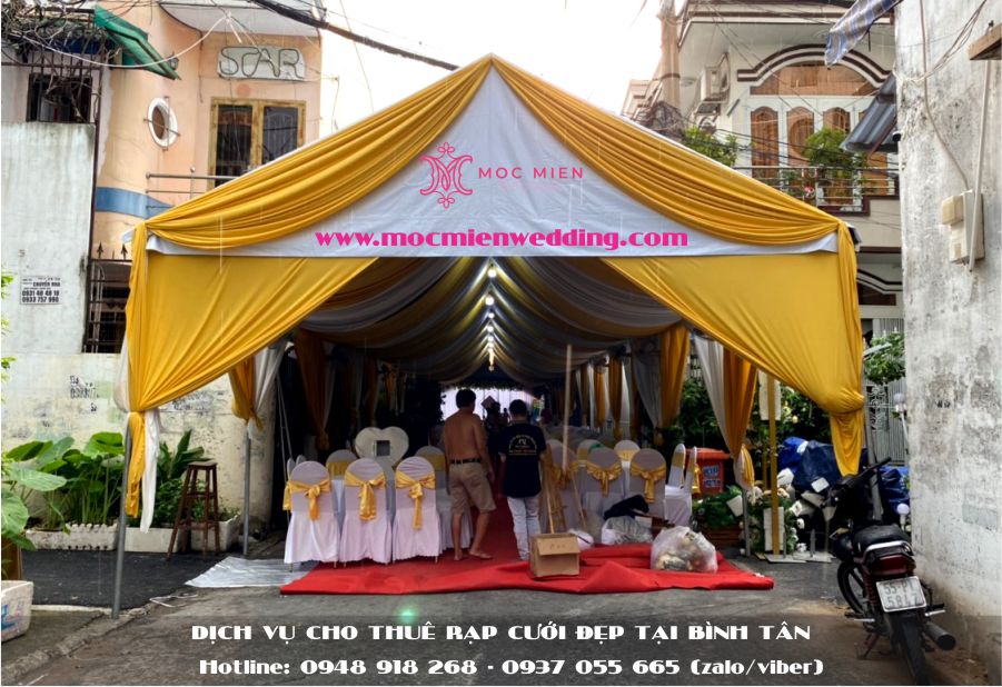 Dịch vụ cho thuê rạp cưới đẹp tại quận Bình Tân 
