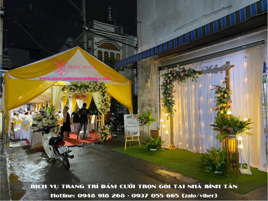 Trang trí cưới hỏi trọn gói tại nhà quận Bình Tân 