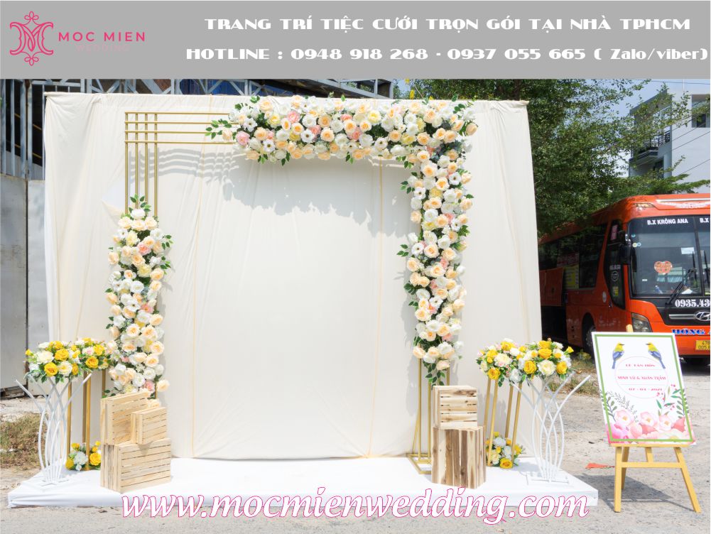 Cho thuê tấm phông chụp ảnh cưới tại nhà TPHCM