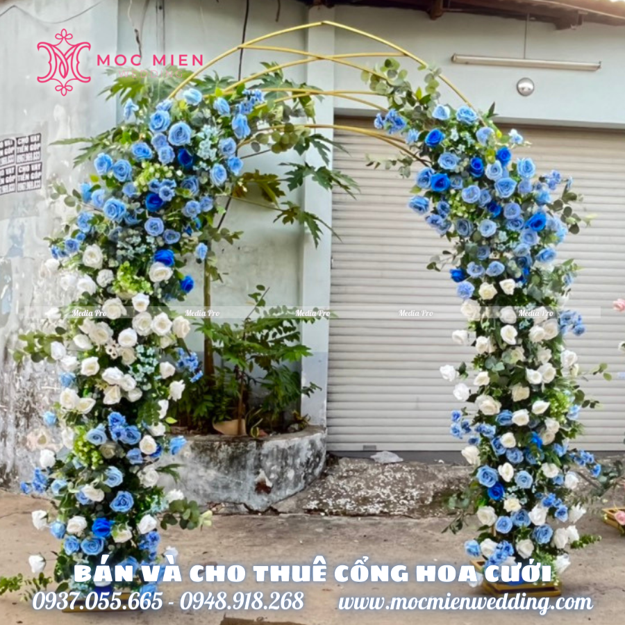 Mua cổng cưới hoa lụa giá rẻ tại tphcm