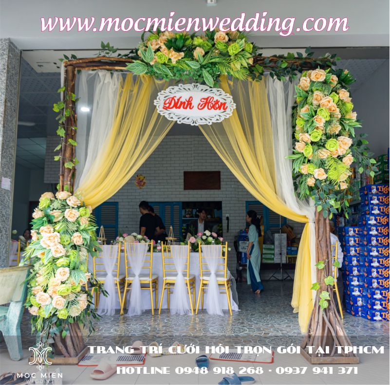 Cung cấp dịch vụ cho thuê cổng hoa cưới giá rẻ tại TPHCM