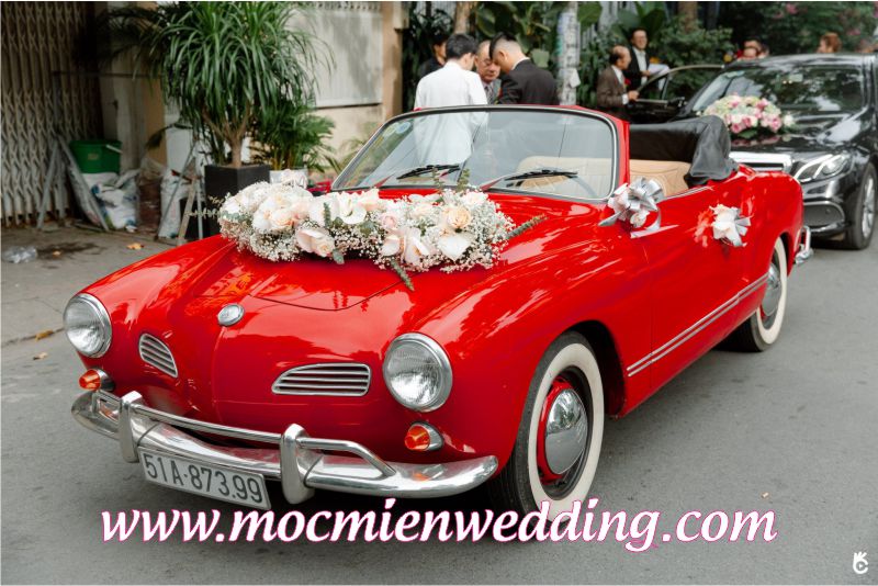 Trang trí xe hoa ngày cưới tại TPHCM