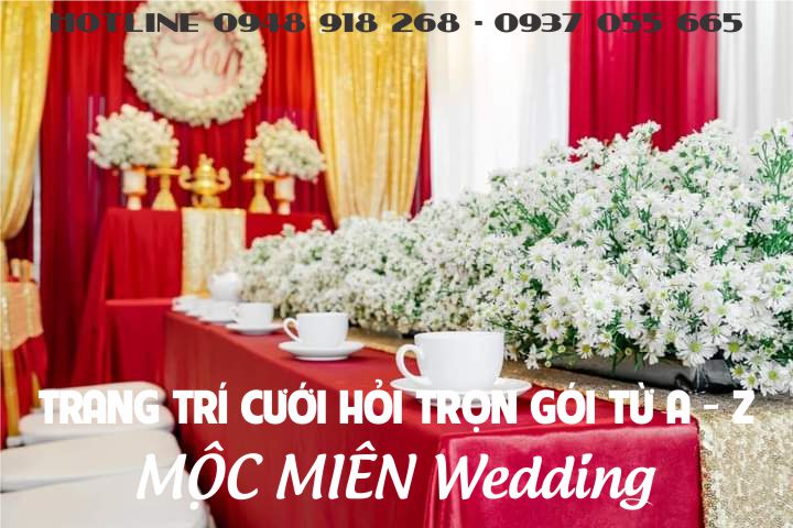 Dịch vụ trang trí cưới hỏi trọn gói tại nhà TPHCM