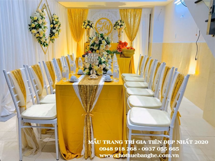Giá thuê gói trang trí bàn thờ nhà ngày cưới - ngày ăn hỏi cao cấp từ 5,500,000 vnđ - 6,500,000 vnđ/gói