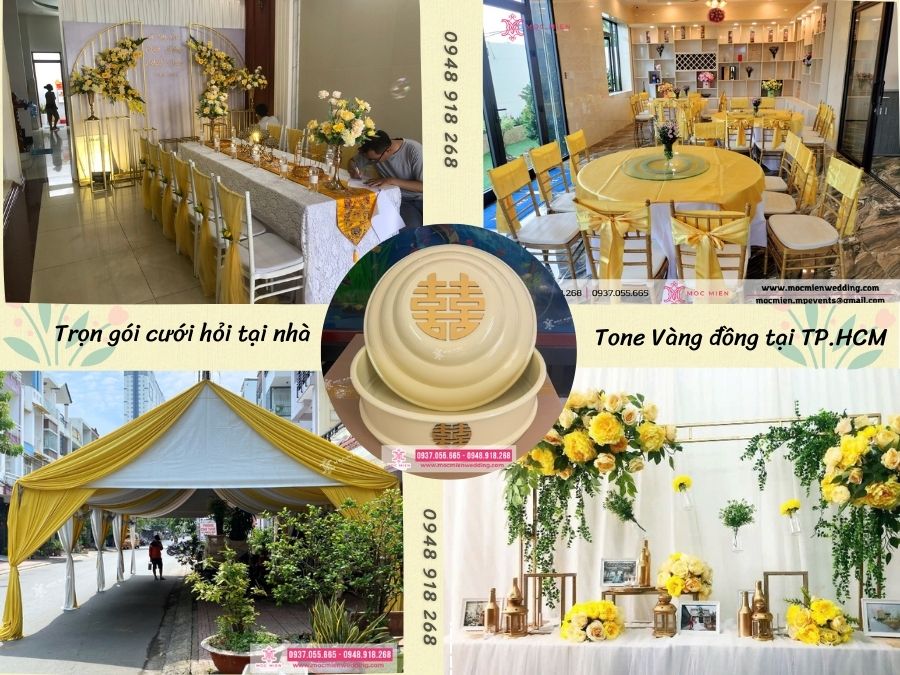 Màu vàng đồng truyền thống nổi bật, sang trọng